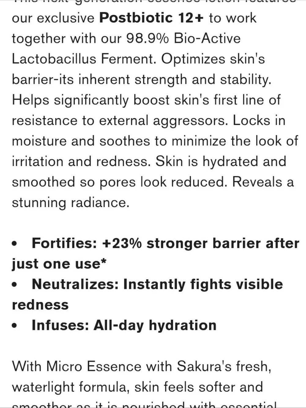 Estee Lauder MicroEssence Skin Activating Treatment Lotion Fresh w/Sakura Fement